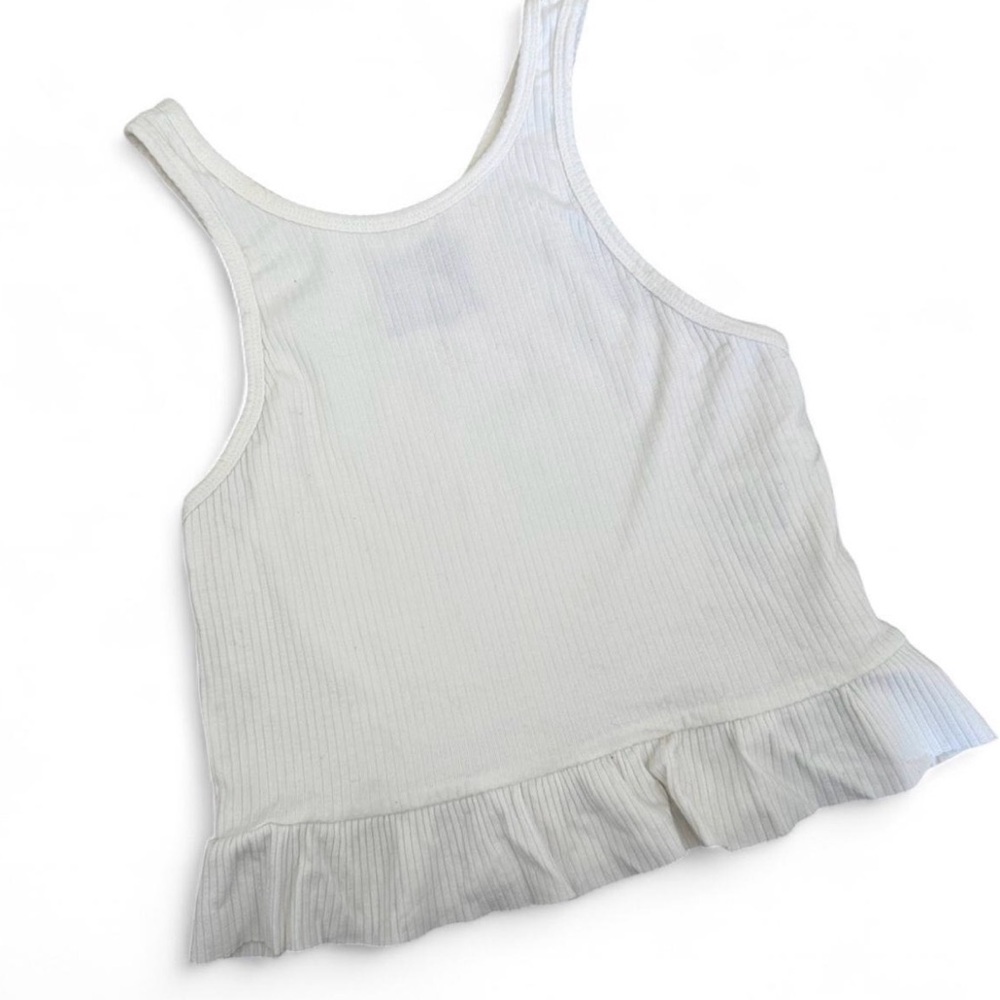 White Reformation Ruffle Tank - Picture 1 of 4